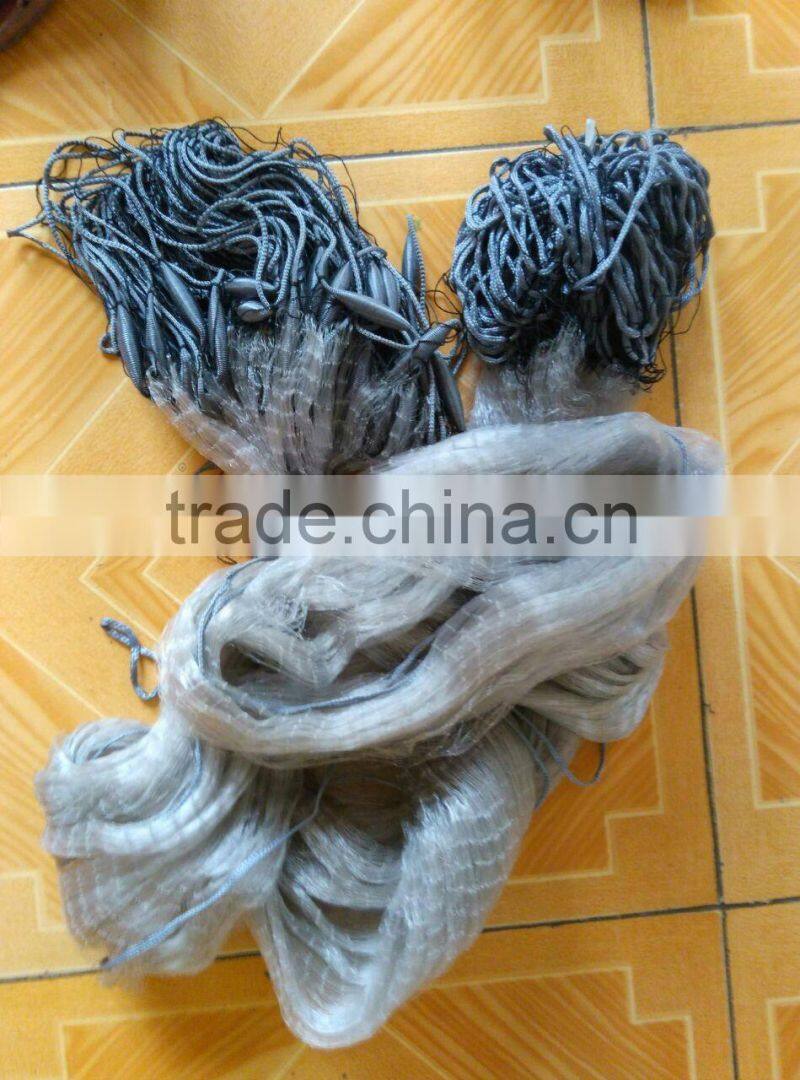 100% fluorocarbon fishing net monofilament fishing net