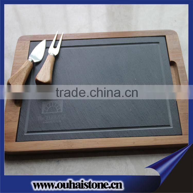 Bamboo board slate plate slate bamboo chopping board kitchenware bamboo