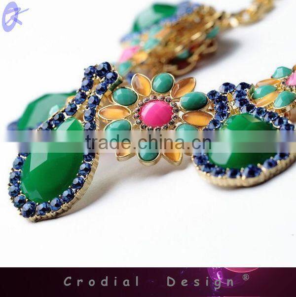 2014 Cheap Wholesale Fashion Jewelry Crystal Statement Necklace For Women