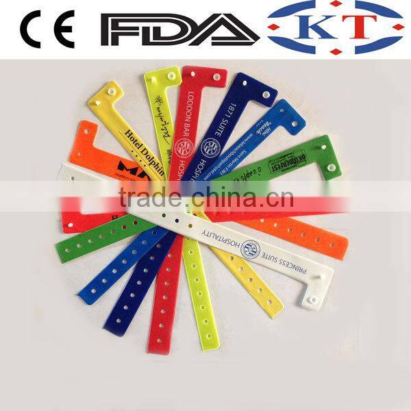 KT-8070 PVC bracelets multi color with customer design