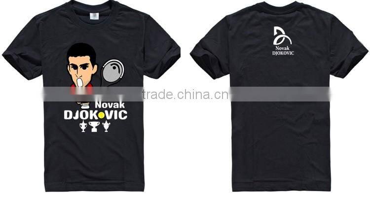 Guangzhou wholesale round neck plain t-shirt cartoon commemorative short-sleeved cotton T-shirt