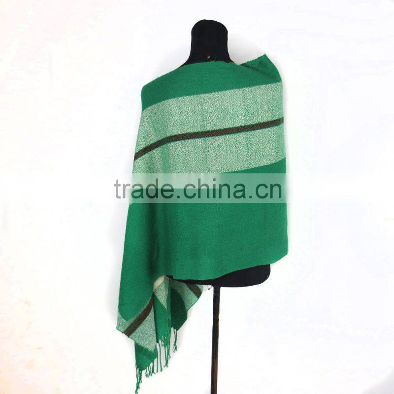China Wholesale spring acrylic scarf green color wrap scarf best-selling scarf shawl