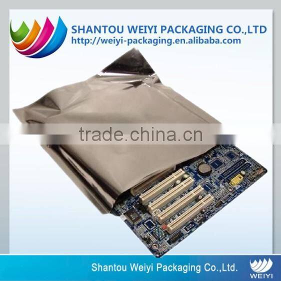 Custom anti-static transparent aluminum foil packaging bag for electronic component