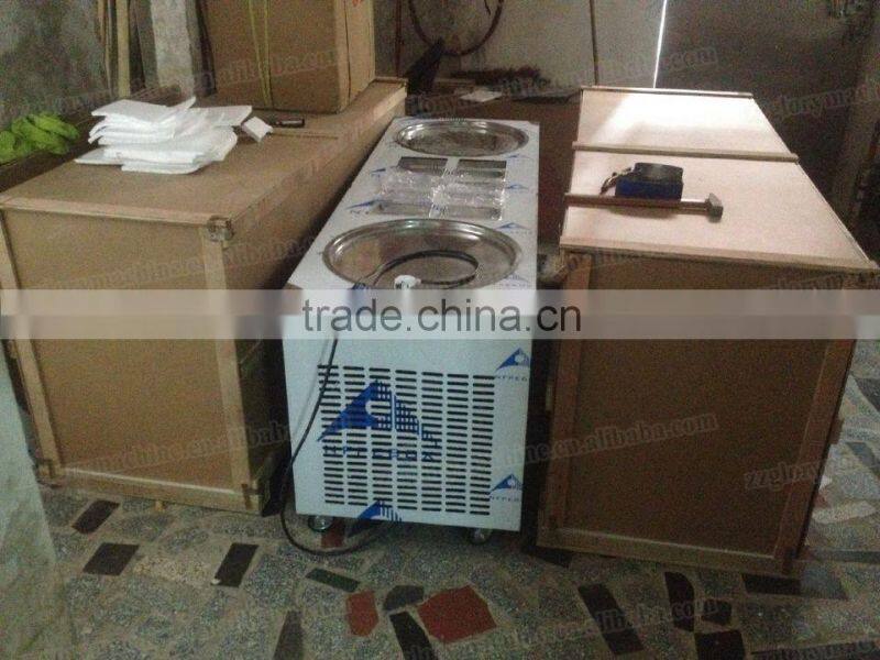 Fried Ice Cream Machine/Rolled Ice Cream Machine/Fry Ice Cream Machine