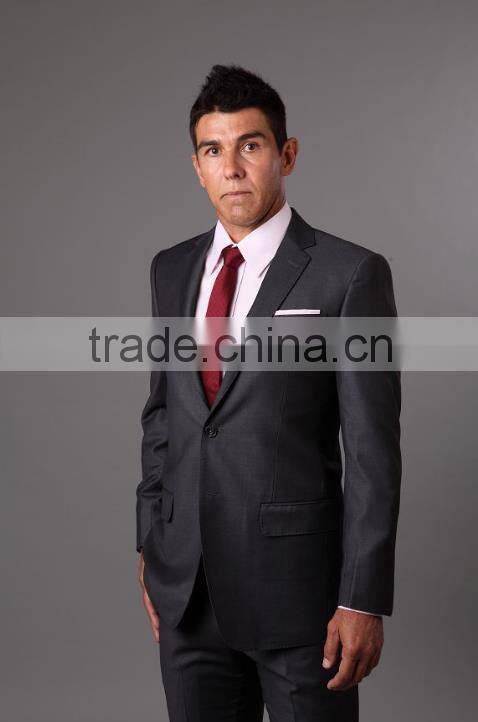 The Classic Wool and Cashmere Charcoal Grey Suit