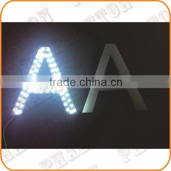 Best sale baking finish facelit led sign board,led glow sign boards