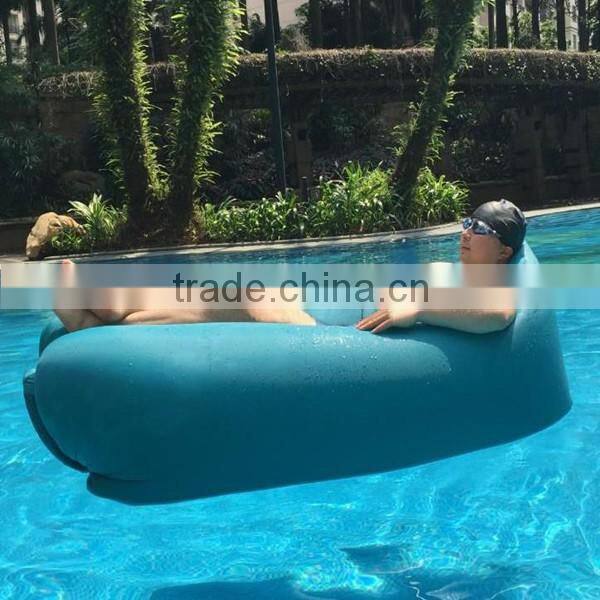 2017 promotional gift items fabric material and living room furniture inflatable lazybag banana sleeping bag