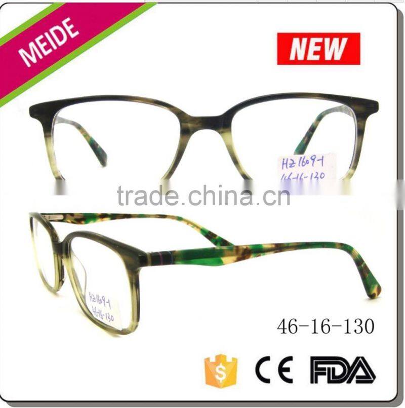 Hot new trendy lady thin acetate eyeglasses frame optical