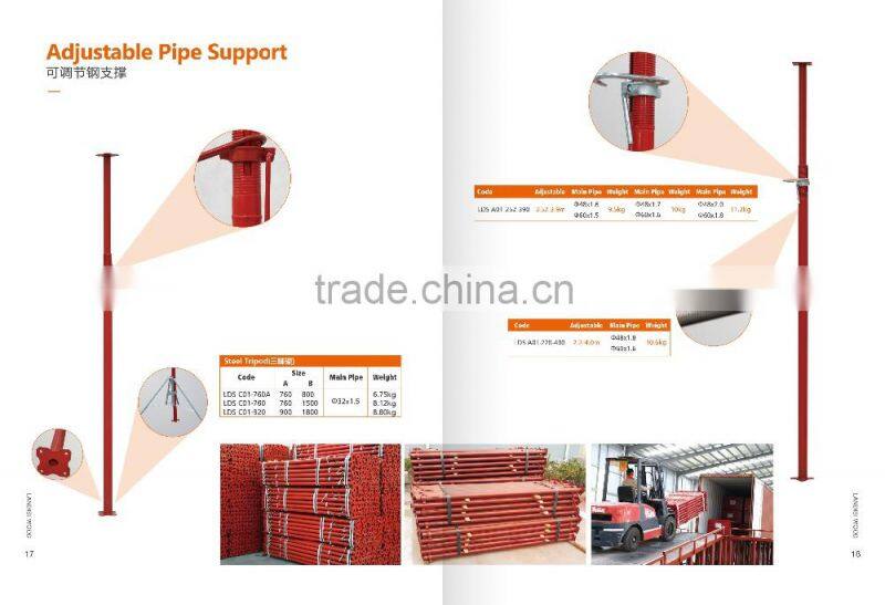 Scaffolding Props Scaffolding Part Type and adjustable steel prop