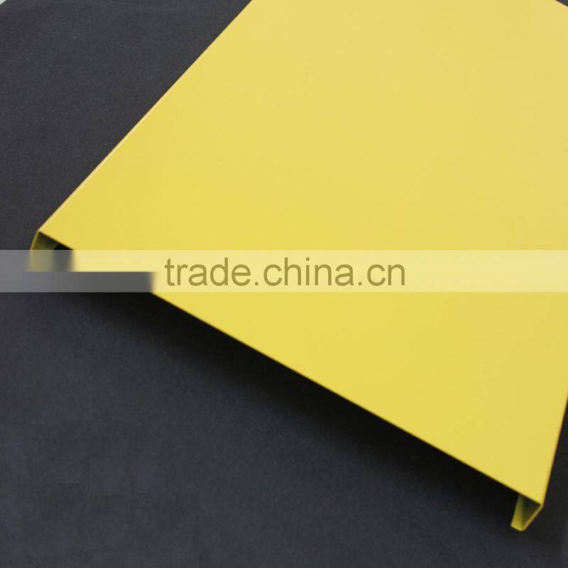 PVDF Coating Suspended Metal Ceiling Aluminum B - shaped Open Strip Ceiling