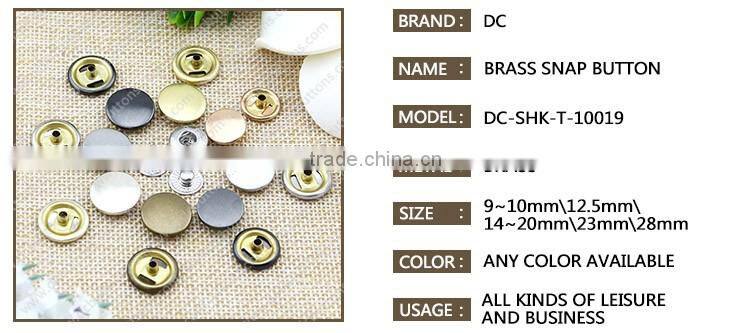 12.5MM China Wholesale Button Factory Directly Coat Fastener Fabric Snap Button for Coat