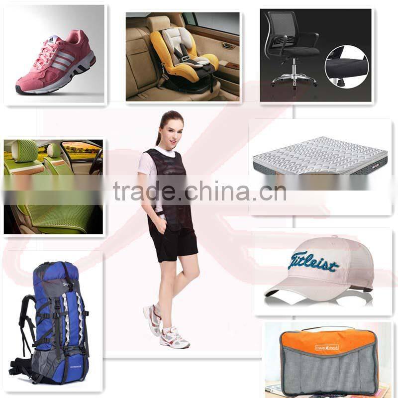 Pattern rayon air sandwich mesh sports wear fabric