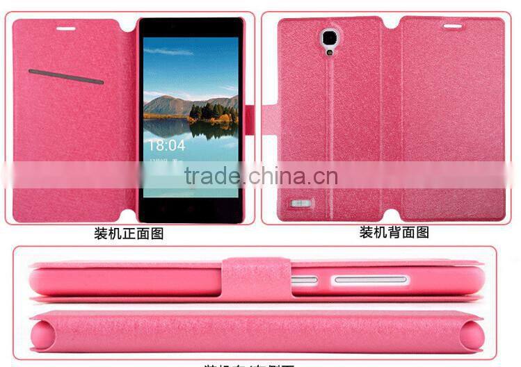 Silk Matte Pattern Wallet Stand Leather Case For XiaoMi Redrice Note 5.5"/Mi 1S/Mi 2/Mi 4/XiaoMi 3/Mi 1 1S