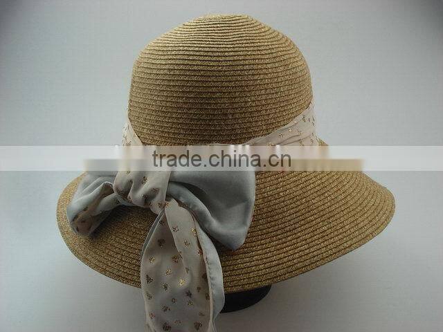 New product environmental ladies straw cloche hats
