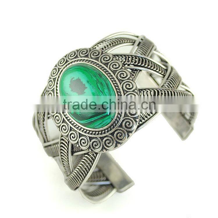 rope cheap pu leather bracelet, braided leather bracelet