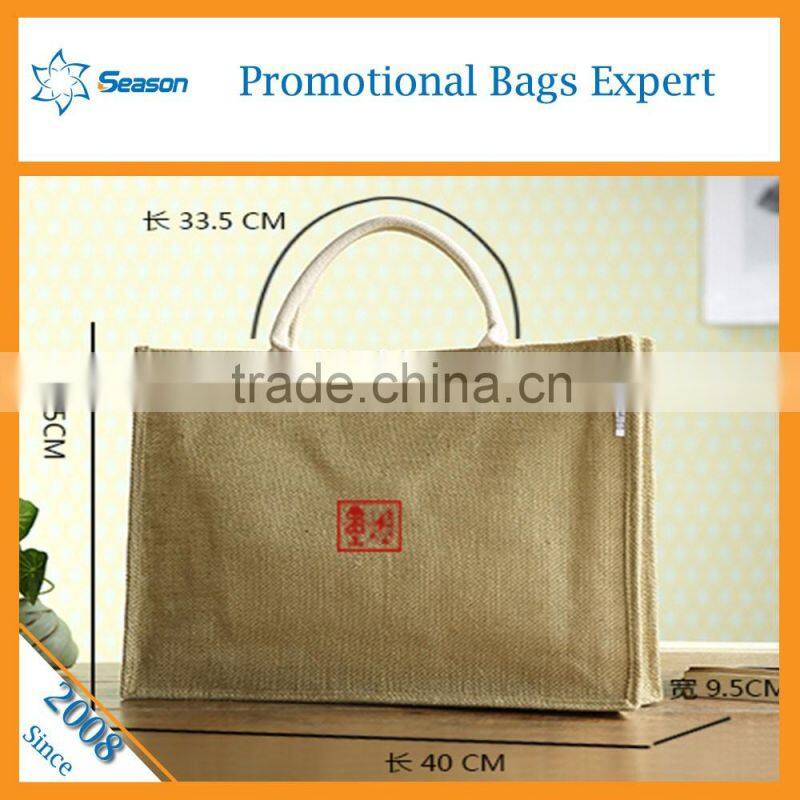 Wholesale jute tote bag jute shopping bag importer of jute bag