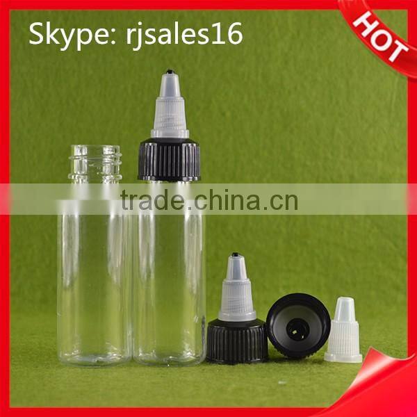 Tattoo Ink PET Bottle With Twist Cap clear Plastic bottles 1oz 2oz 4oz for e liquid