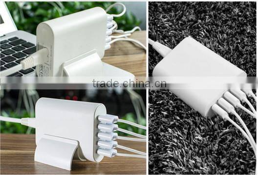 5V 2A 5 ports USB wall charger power adapter for camera/mobile phone/tablet