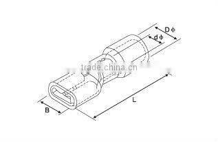 Full Insulated Female Terminal FDFD1.25-250