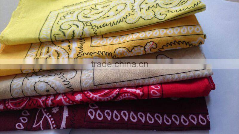Factory direct sales of high quality environmentally friendly organic soft 100% cotton bandana