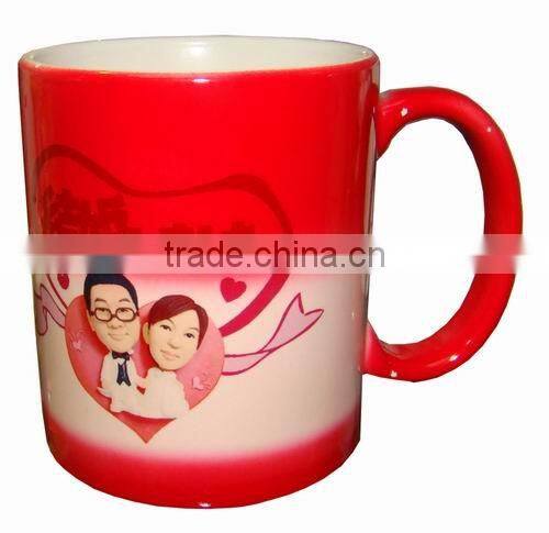 Professional Heat Press Supplier of 11oz brim color mug Heat Changing Mug