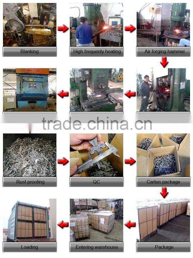 spearheads for wrought iron fence made by Benxiang BX40.072