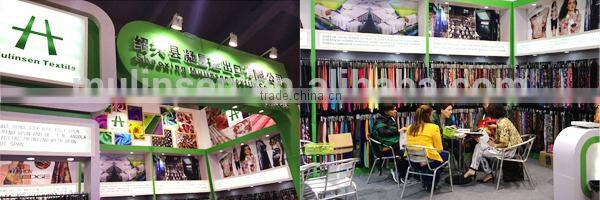 Mulinsen Textile Woven Stretch Polyester floral printed satin fabric