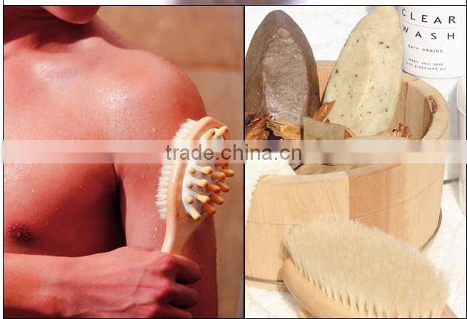 Soap dispensing bath brush