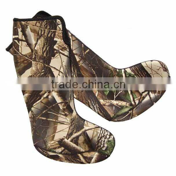 2016 High Quality Fashion Camouflage color Neoprene Boots / Stocking