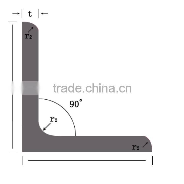 High Quality Galvanized Steel Angle Bar SS400 100*10 Hot Rolled mild steel equal unequal angle Tianjin