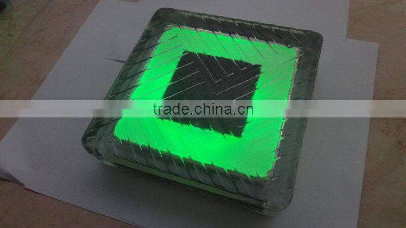 popular hot selling waterproof glass battery solar led brick light