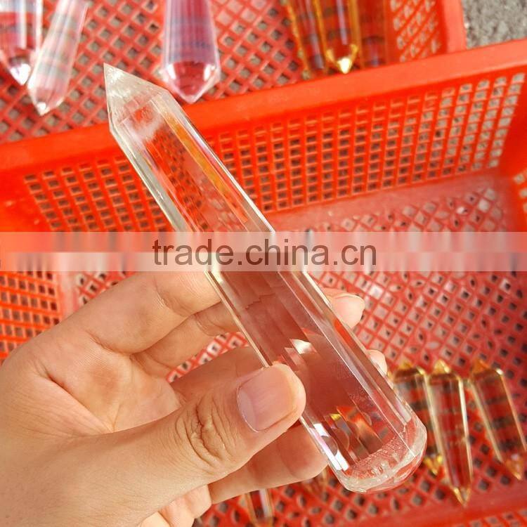 Perfect Double Terminated 24 Facets Clear Crystal Vogel Points