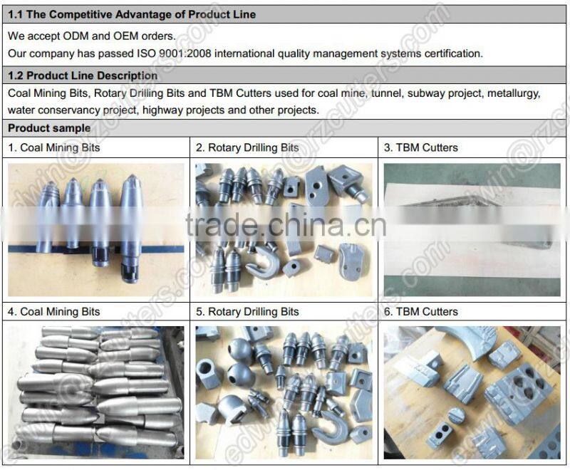 Foundation Drilling Tools Round Shank Chisel Manufactor