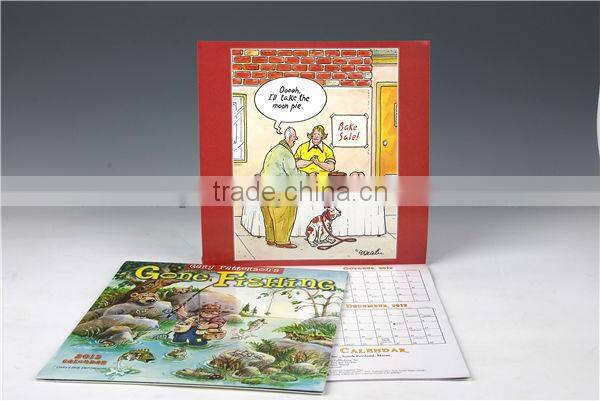 best price 2014 full color promotional wall paper print calendar