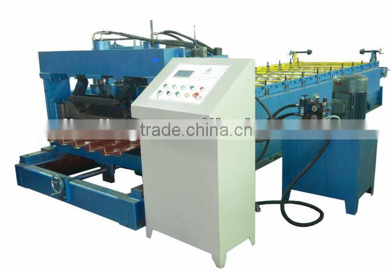 color pinted steel metal roof roofing sheet tiles roll forming machine