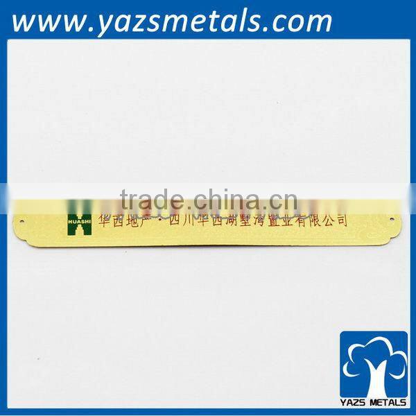 cheap metal company logo sticker