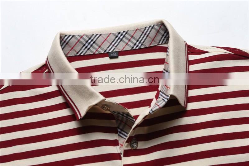 High quality clothes cotton new design stripes polo tee shirts for mens alibaba china