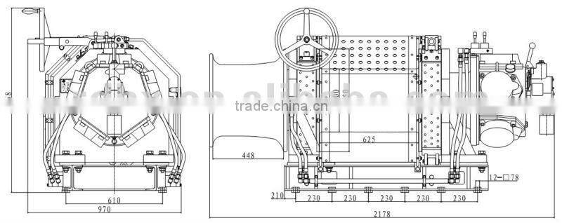 QJH150PACMB-25-150 15T Marine Mooring Air Winches