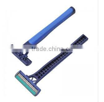 Twin Blade Rubber Handle shaving Razor compete with Gilette Blue 2
