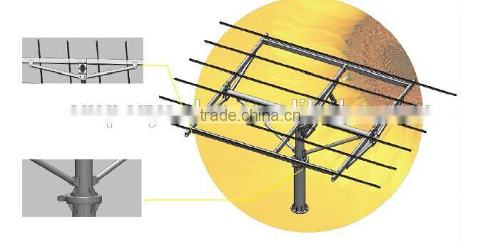 Solar PV GPS dual axis tracking 2.4KW (time control mode)