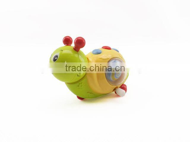 Cute and mini yellow plastic turbo snail toys