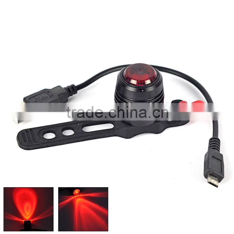 Fashionable Safe Multifunction Wholesale Waterproof Led Rechargeable USB Bike Back