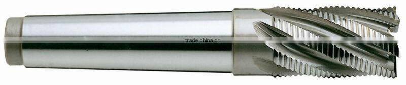 high quality smooth finish HSS co8 3 Flute Aluminum working roughing-coarse End Mill