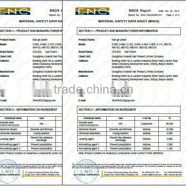 Hotselling cheap free sample uv gel nail polish