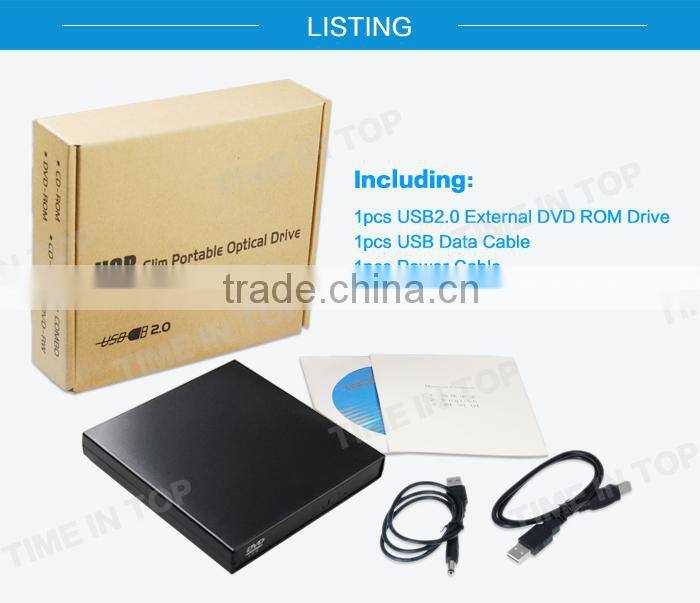 8X External USB DVD ROM Player Reader Combo Drive For Laptops