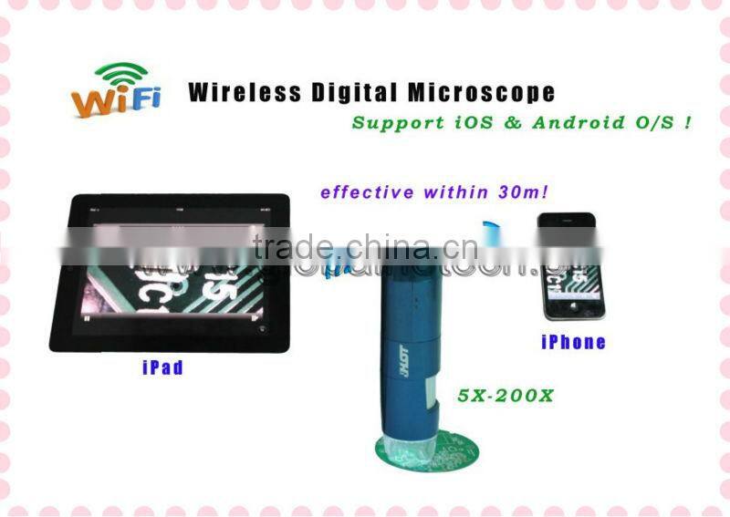 HOT 200 wireless digital microscope for mobile phone and tablet PC