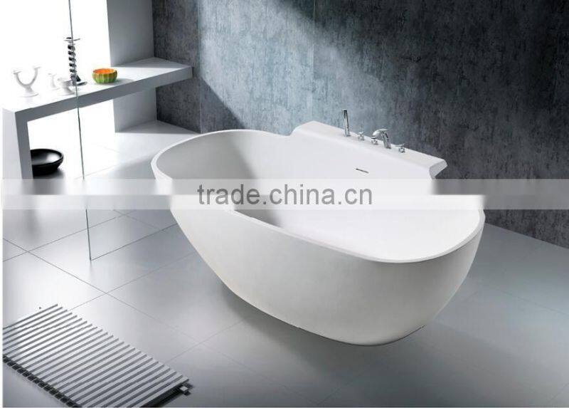 restaurant artificial stone bathtubs adult removable tub,White artificial stone bathtubs, freestanding solid surface bathtub