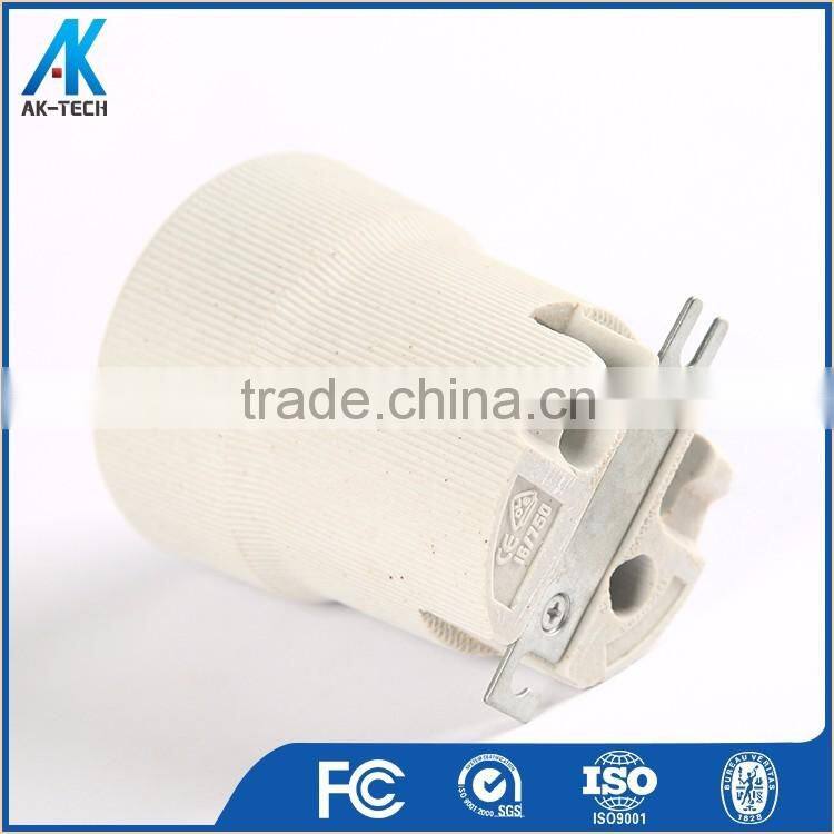 ceramic iron thread fitting e39 e40 lamp base , pendant light holder supplier
