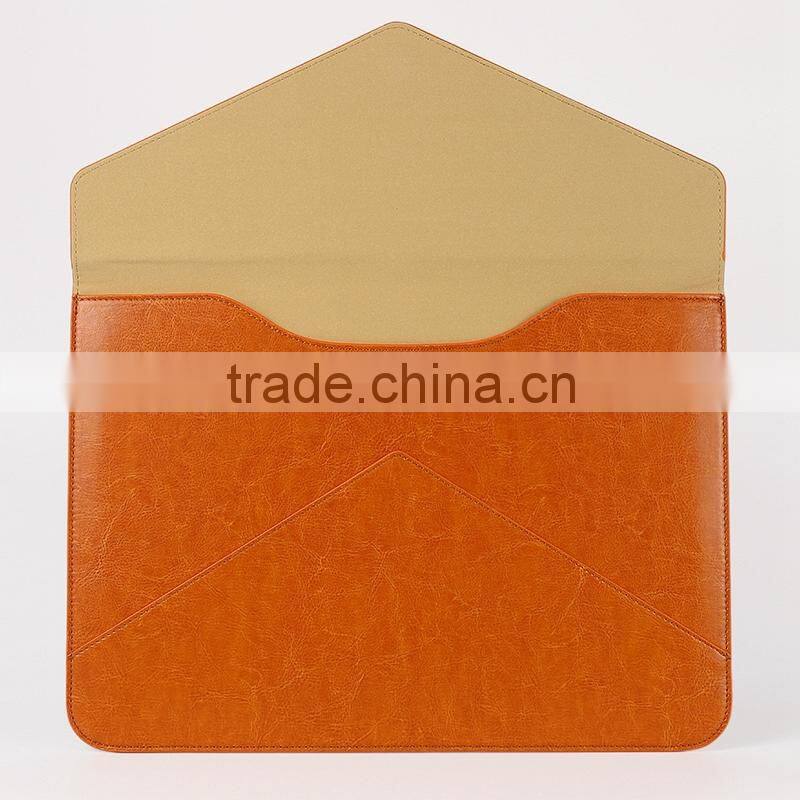 Fashion design leather sleeve for Macbook air/Pro