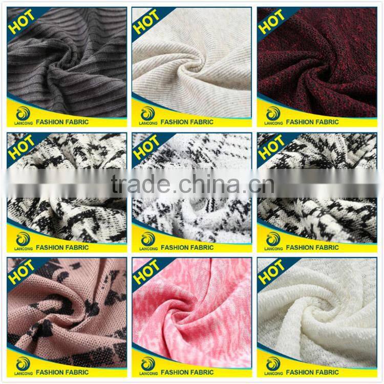 Famous Brand New Design Spandex merino wool french terry fabric